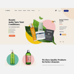 shampoo company landing page